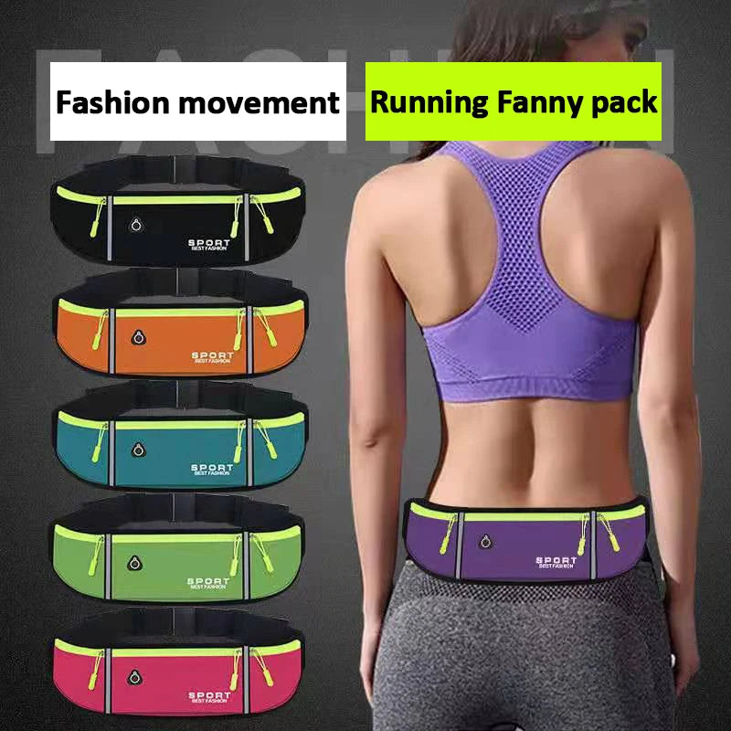 Multi-Purpose Waterproof Running Waist Bag with Water Bottle Holder