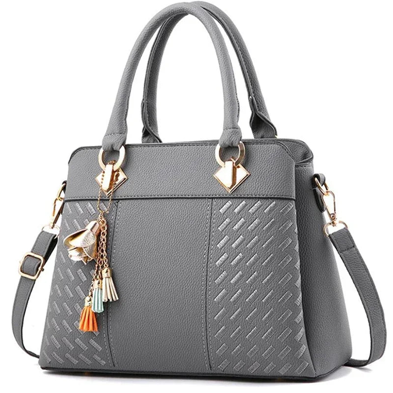Elegant Korean Style Tassel Handbag – Chic Shoulder Crossbody Bag