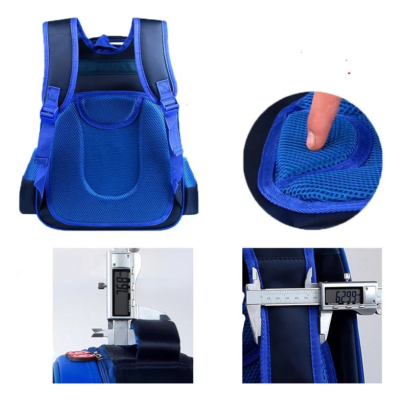 SuperShield Toddler Backpack - Heroic Blue Edition"  Description: