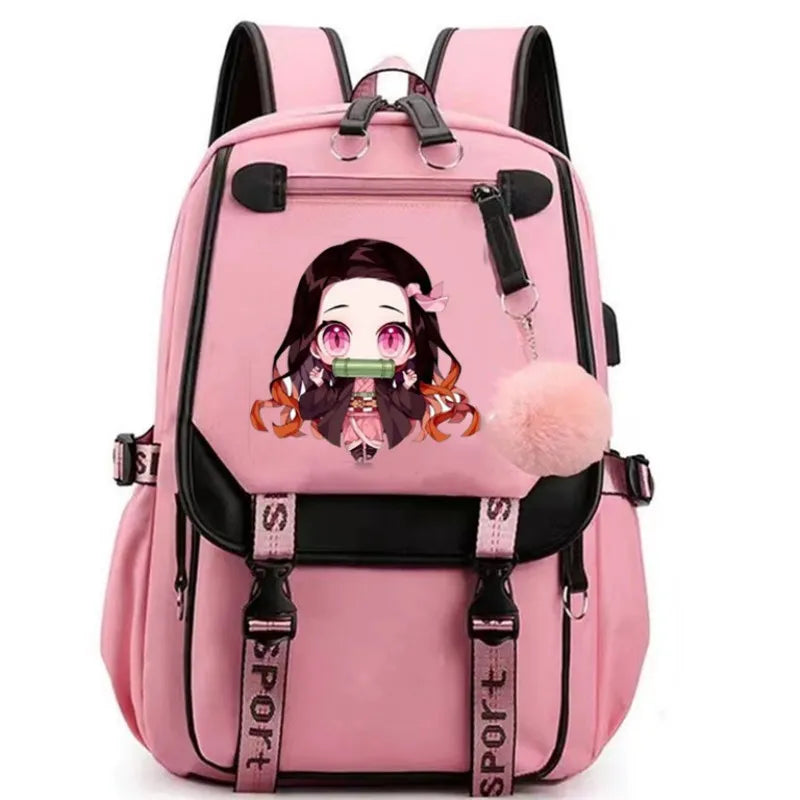 Anime-Inspired Student Cosplay Backpack