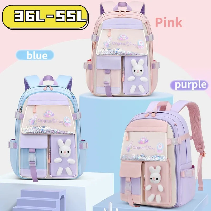 Playful Bunny Large Capacity School Backpack