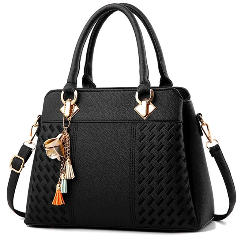 Chic Tassel Charm Crossbody Handbag