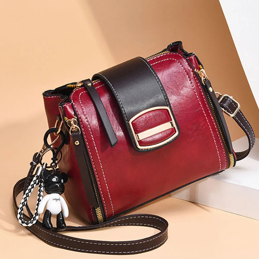 Chic Designer-Inspired Handbag with Charms