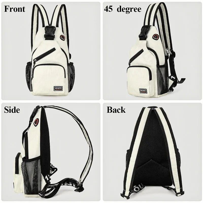 Modern Canvas Sling Backpack for Active Lifestyles