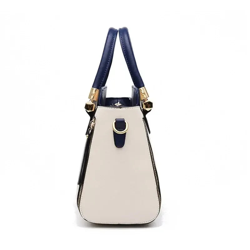 Chic Color Block Crossbody: Sophisticated Tote Style