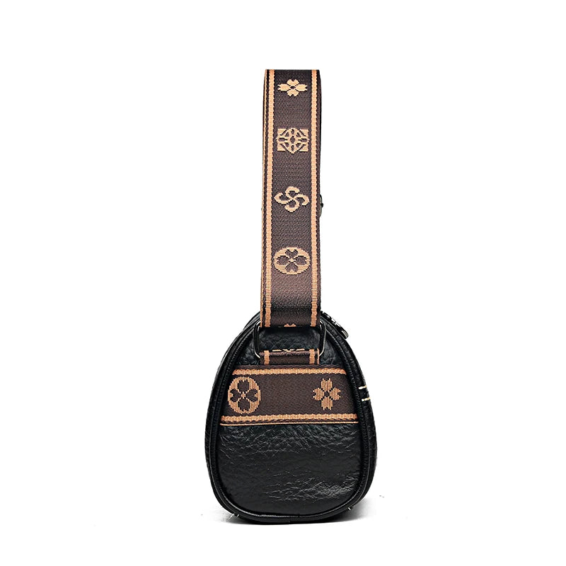 Chic Contrast Luxury Leather Crossbody Bag