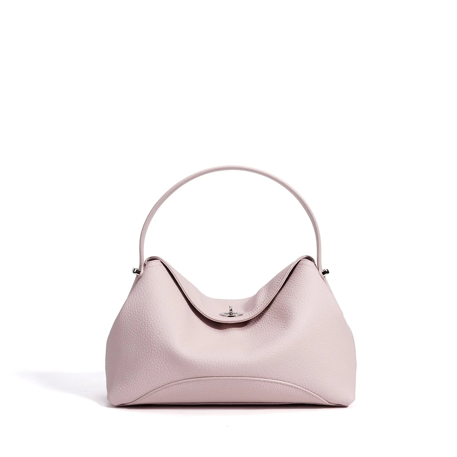 Arlette Genuine Leather Hobo Shoulder Bag – Minimalist Soft Tote