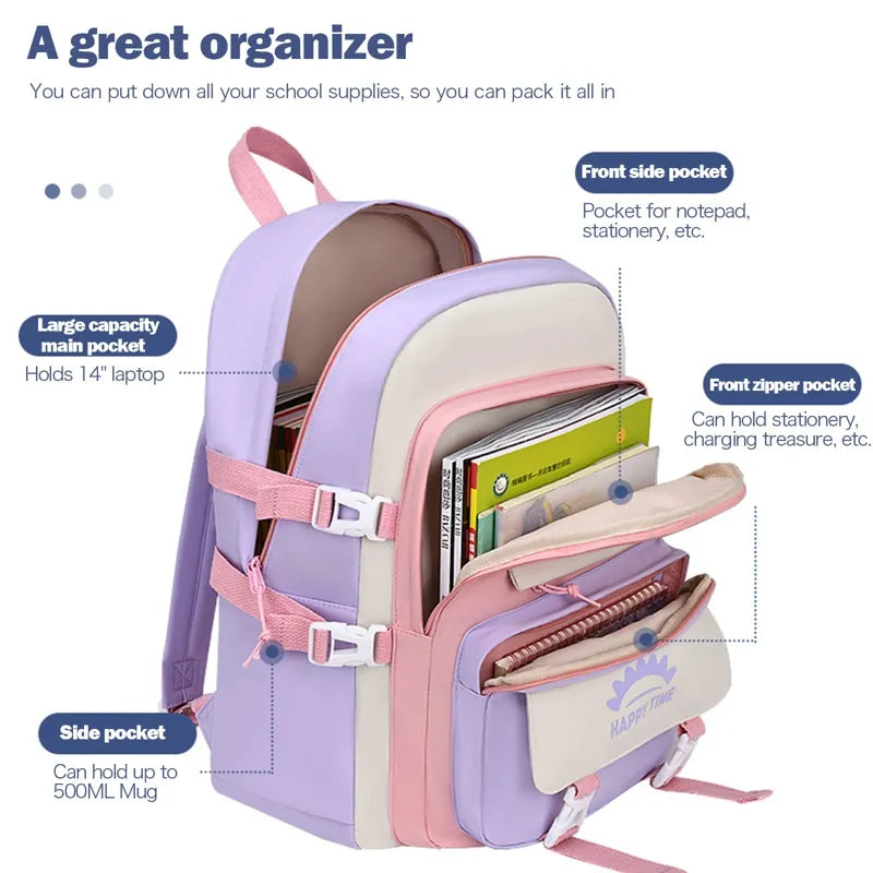 Chic Kawaii High School Backpack