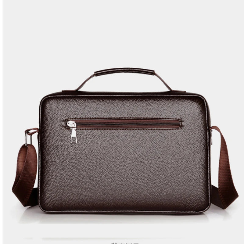 Executive Classic Leather Messenger Bag