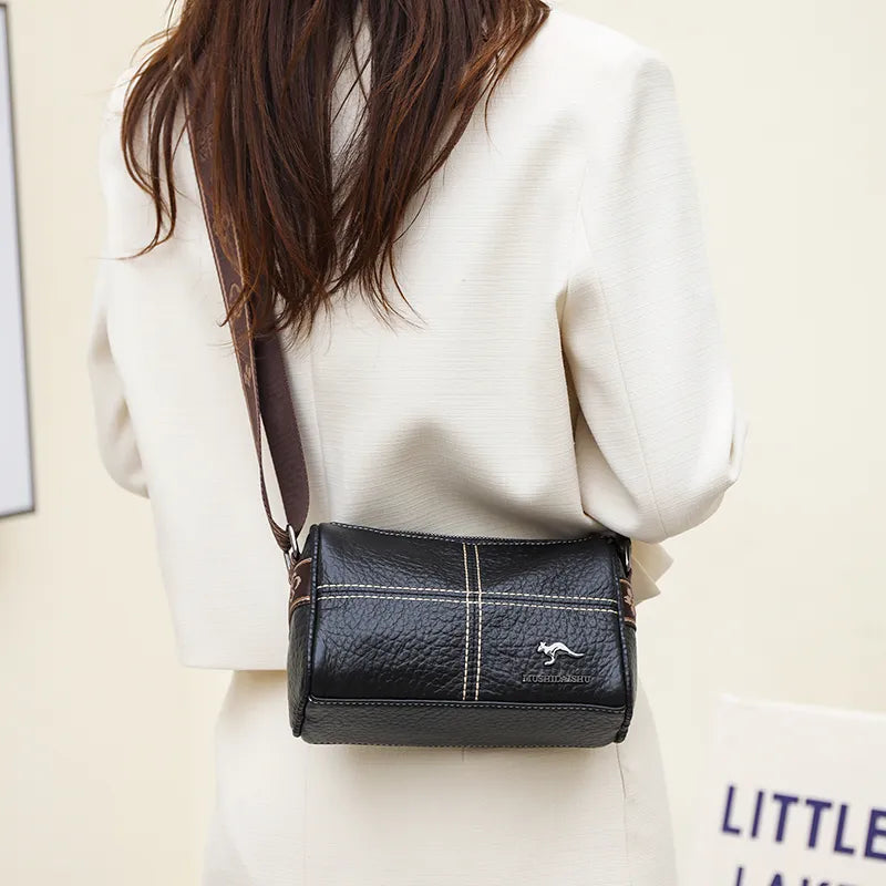 Classic Genuine Leather Crossbody Bag