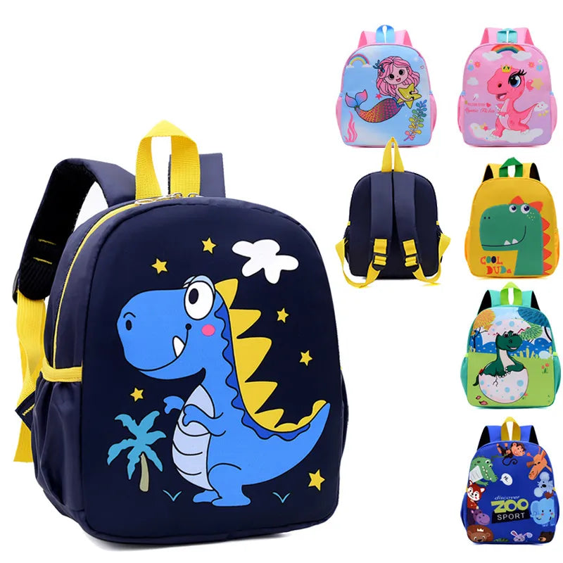 Playful Dinosaur Waterproof Kids' Backpack