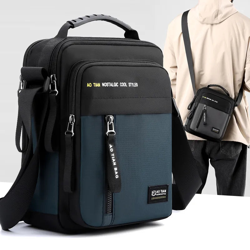 Tech-Savvy Oxford Messenger Bag