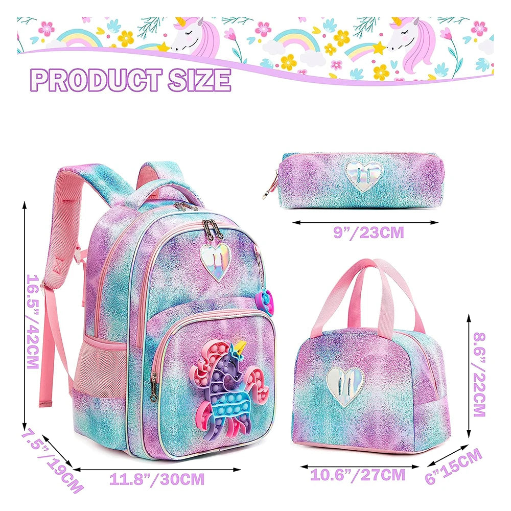 Galactic-Themed School Backpack and Accessories Set