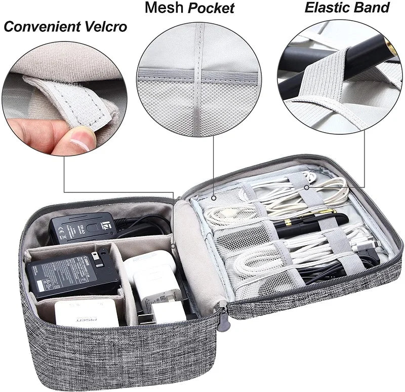 Compact Waterproof Electronic Cable Organizer