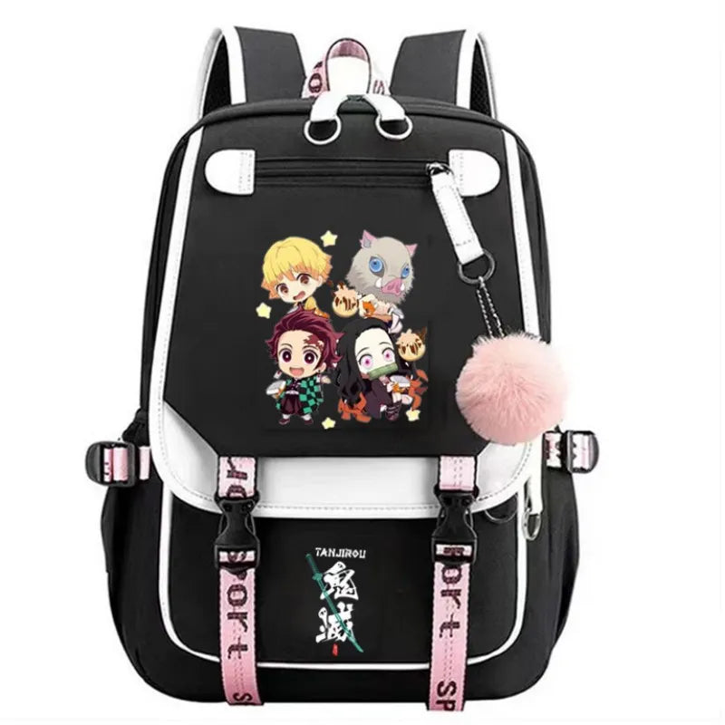 Anime-Inspired Student Cosplay Backpack