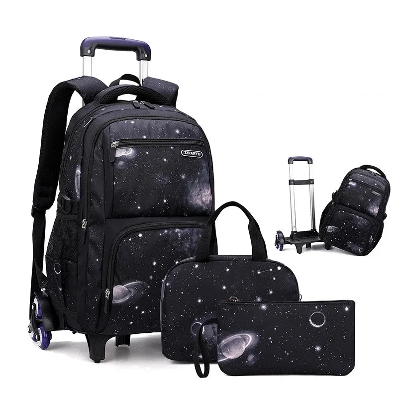 Galactic Trekker Wheeled Backpack Set - Starry Night Edition