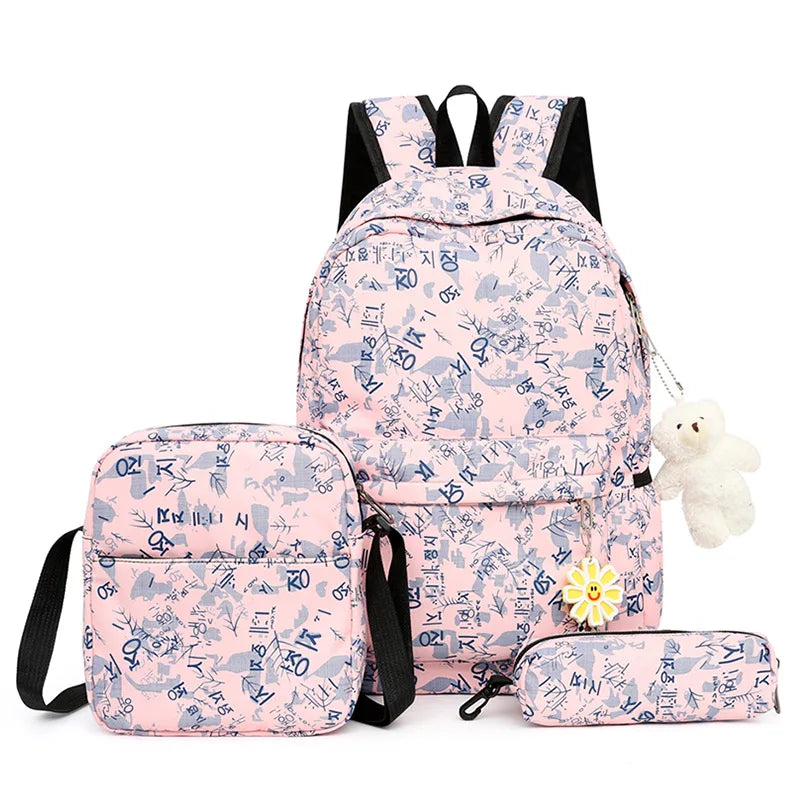 Polka-Dot Perfection 3-Piece School Set - Chic and Playful