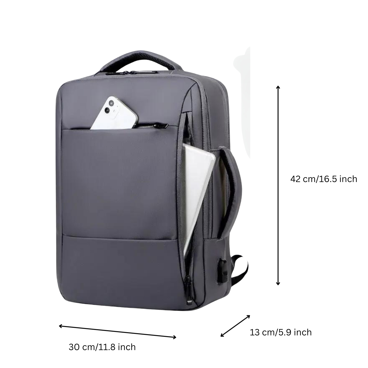 Tech-Savvy Commuter: Modern USB Charging Laptop Backpack