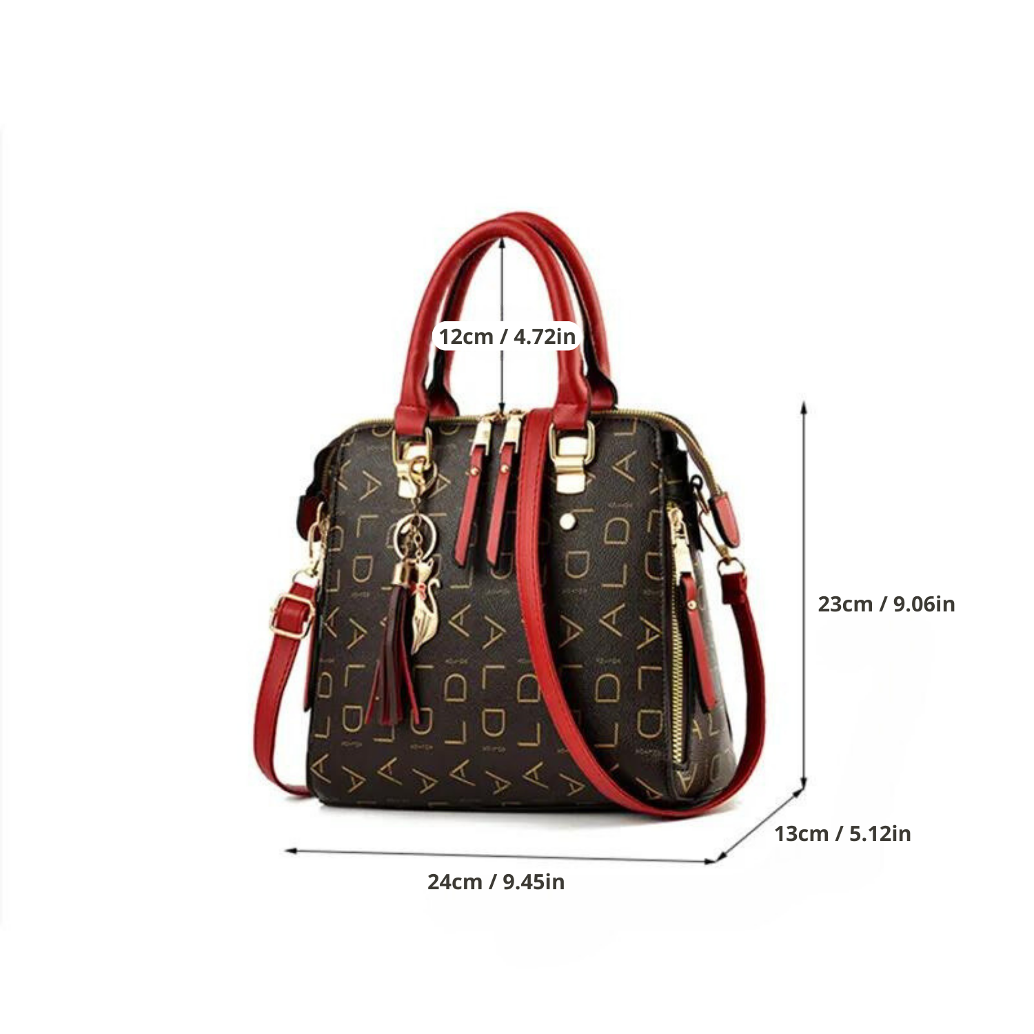 Vento Marea Signature Print Tote: Tasseled Elegance