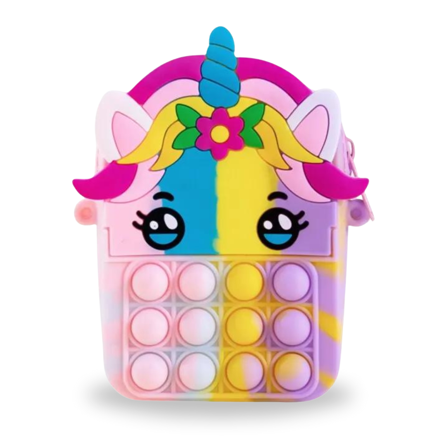 Unicorn Pop Purse - Rainbow Fidget Fun Bag