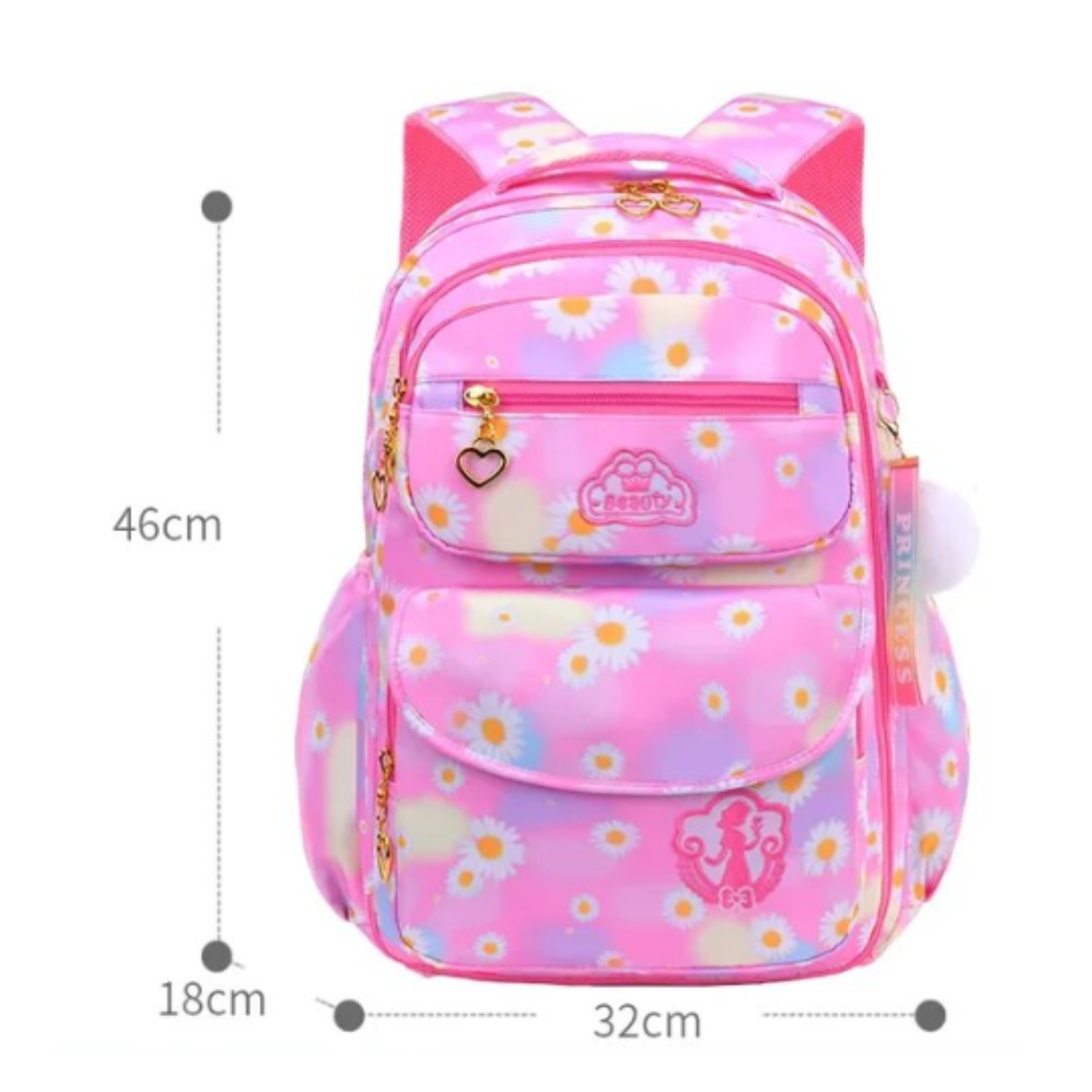 Enchanted Sky School Backpack Set - Magical Pink Gradient