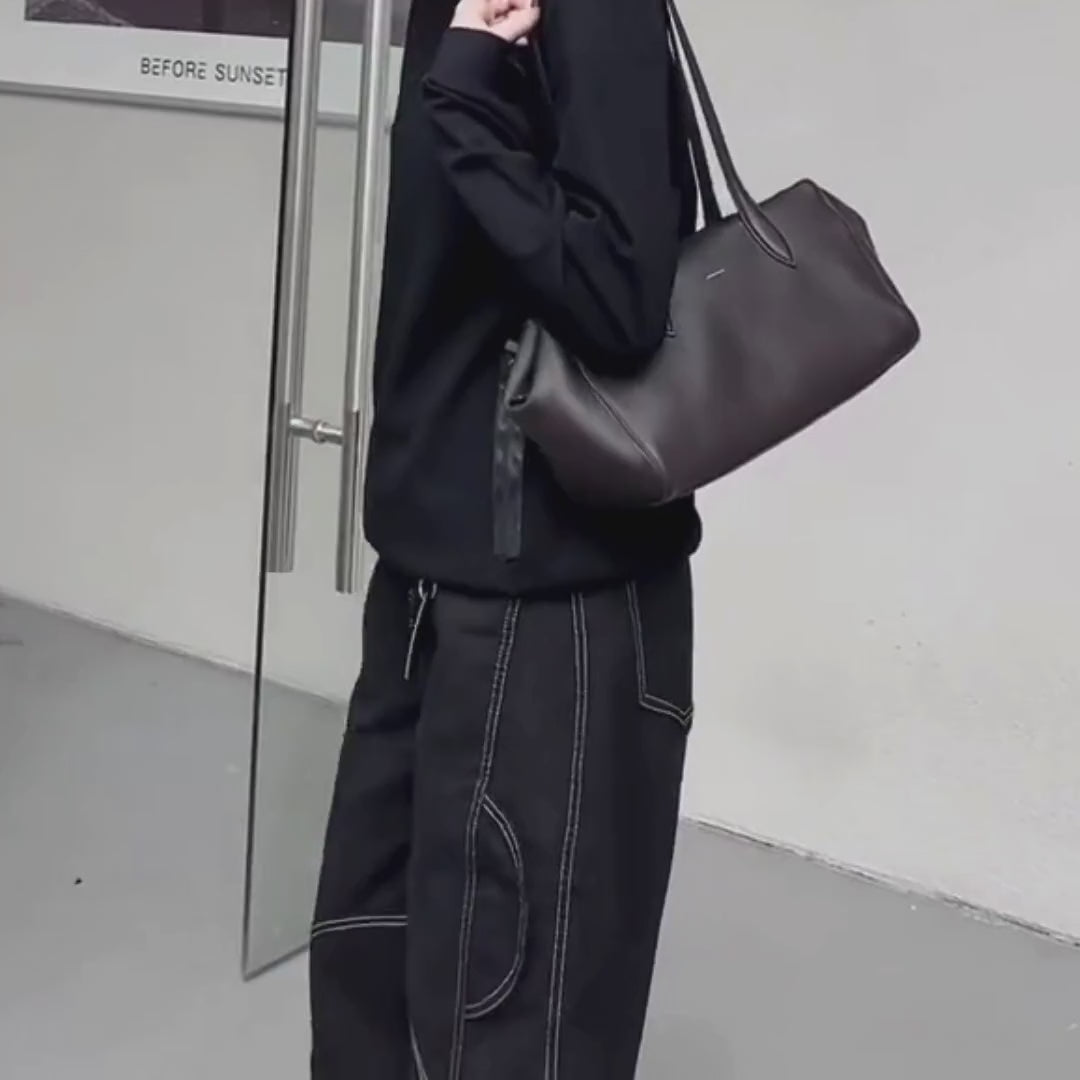 dark brow margot leather bag video