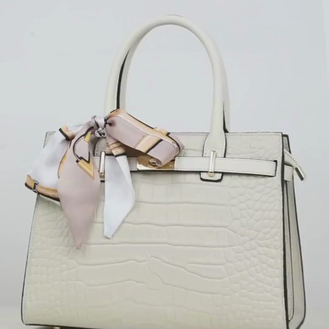 rosalie leather tote bag