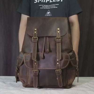 wilder leather backpack