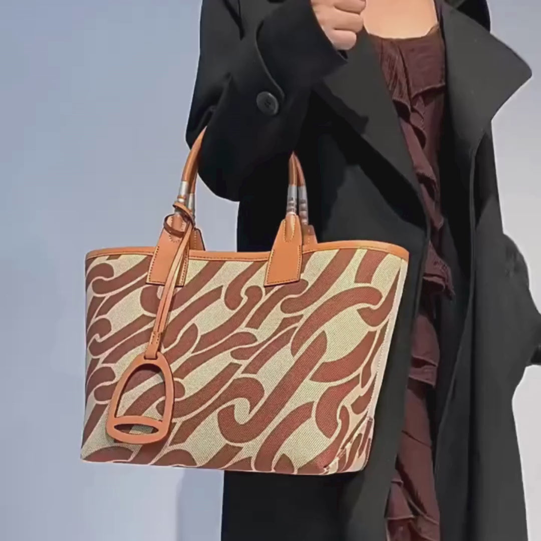 brown handbag video