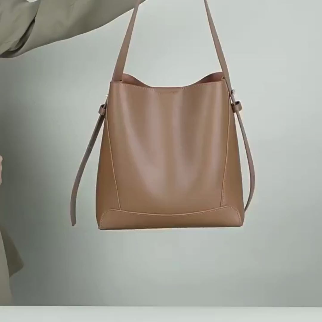 sarah leather shoulder bag
