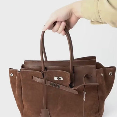 Victoria Suede Tote 