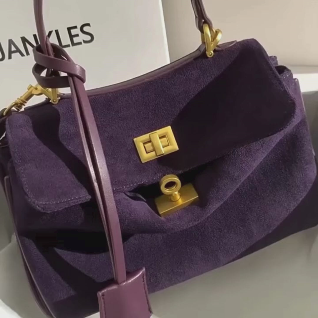 Purple handbag video
