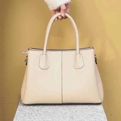evelyn leather tote bag