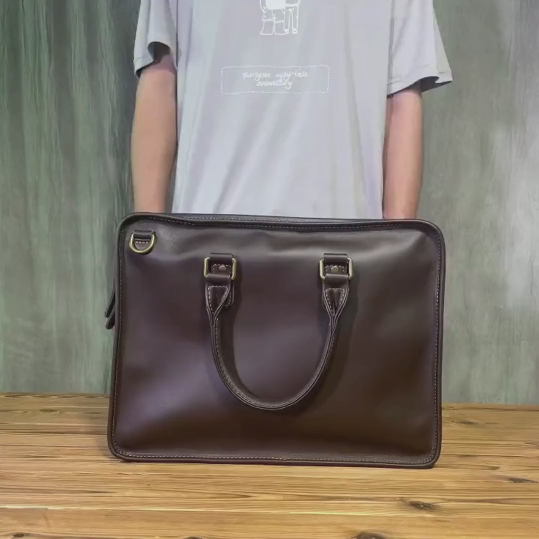 alden leather briefcase
